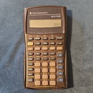 Texas Instruments BA II Plus in Dark Brown